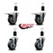 Service Caster 3.5'' Thermoplastic Rubber Swivel 1-1/2'' Expanding Stem Caster Set 2 Total Lock Brakes, 4PK SCC-EXTTL20S3514-TPRB-2-S-2-112 - alternate 4